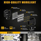 5-Inch 60W LED Pod Lights - Wide Flood Beam Cube Driving Lights