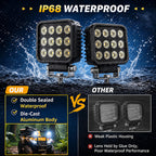 5-Inch 60W LED Pod Lights - Wide Flood Beam Cube Driving Lights