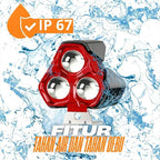 30W 3200LM 3-Lens Motorcycle Auxiliary Light - AC/DC 8-80V Spotlight