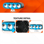 40W 4500LM 4-Lens Motorcycle Auxiliary Light - AC/DC 8-80V Spotlight