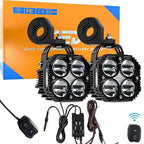 120W Wireless Motorcycle Auxiliary Lights - Combo DRL & Turn Signal