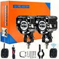 Wireless Motorcycle Auxiliary Lights | 120W 15000LM DRL Combo