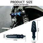 DC12V Motorcycle LED Turn Signals - Amber Flowing Light Indicators