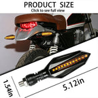 Dynamic Amber LED Turn Signals - DC12V Flowing Blinker Lights