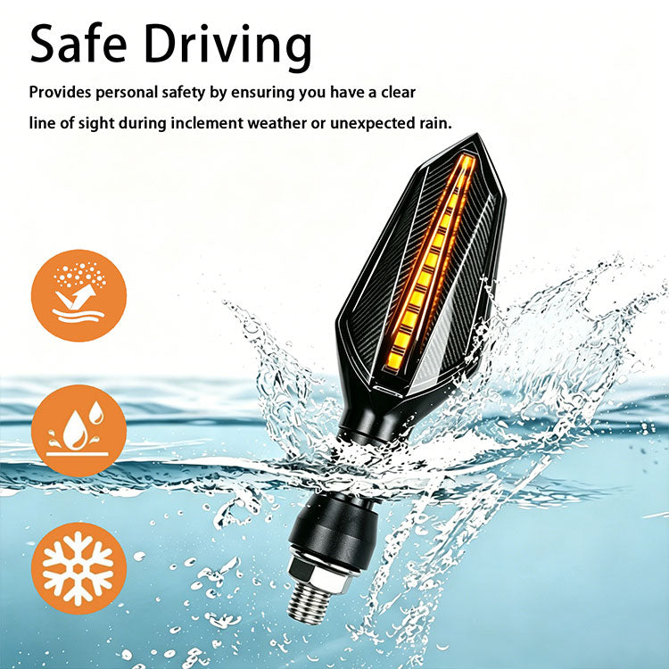 Dynamic Amber LED Turn Signals - DC12V Flowing Blinker Lights