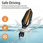 Dynamic Amber LED Turn Signals - DC12V Flowing Blinker Lights